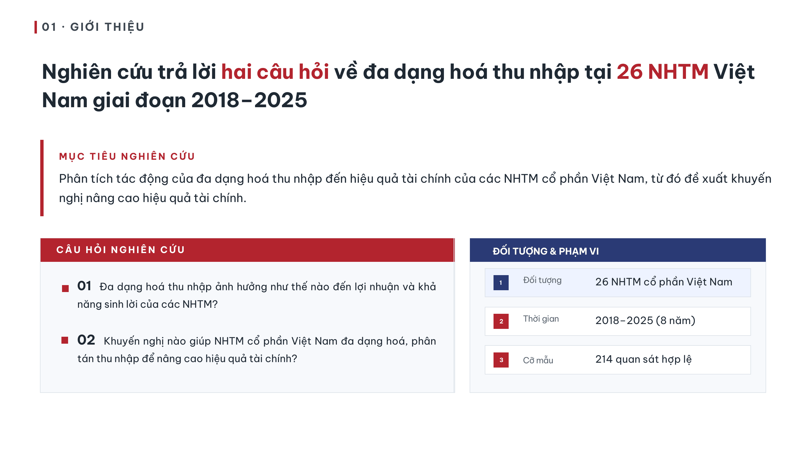 Slide giới thiệu & phạm vi — mẫu thiết kế thực tế